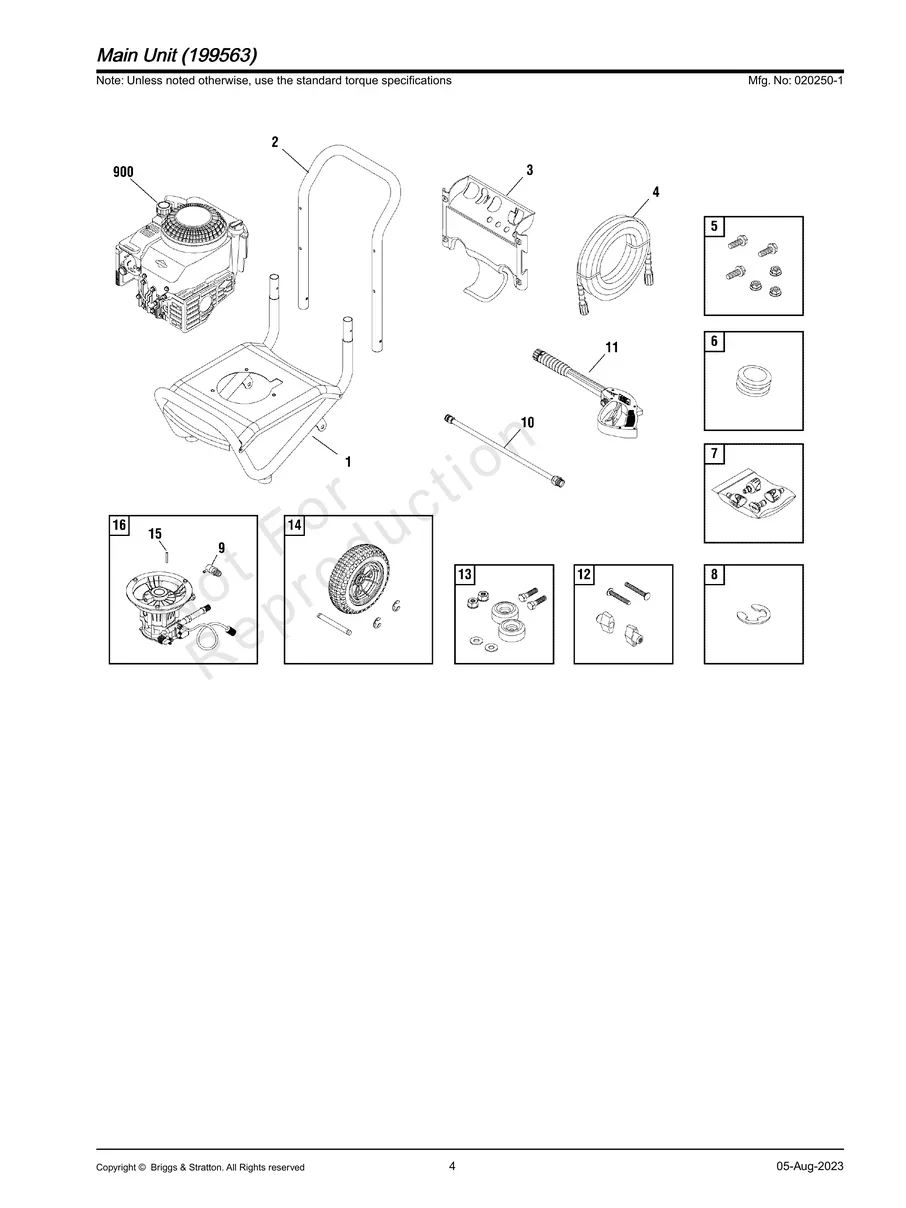 BRIGGS AND STRATTON, 020250-1, IPL.4